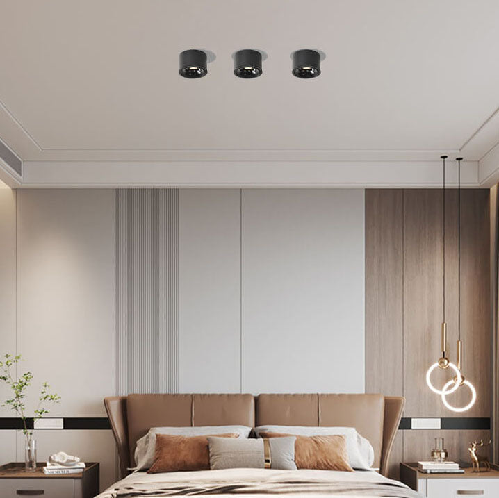 Leir rund loftlampe