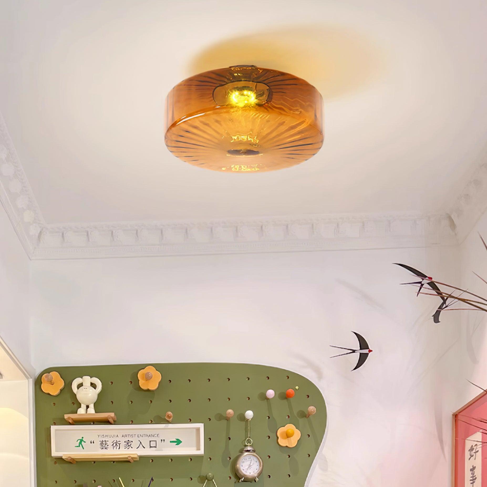 Paxmier rund udendørs loftlampe