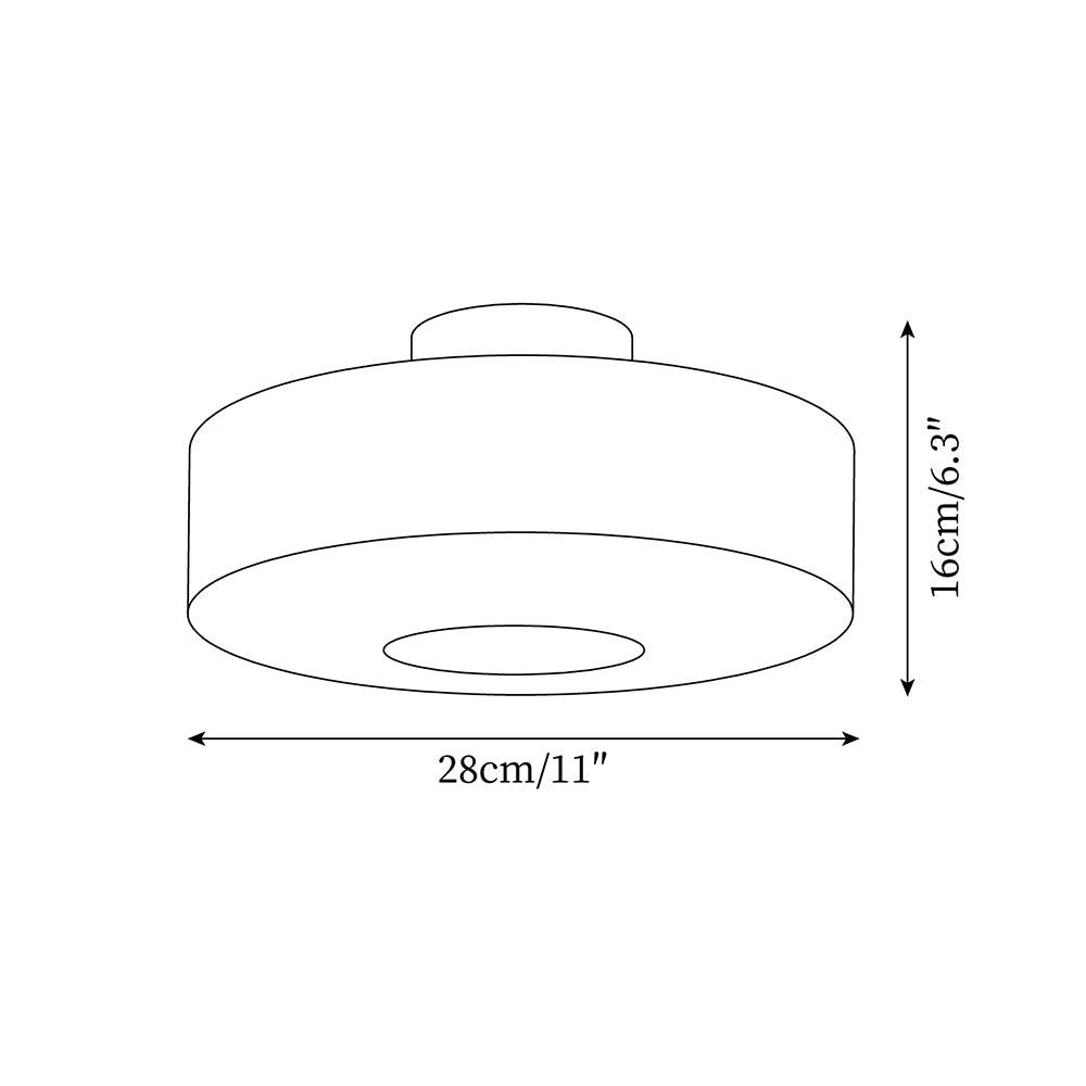 Paxmier rund udendørs loftlampe