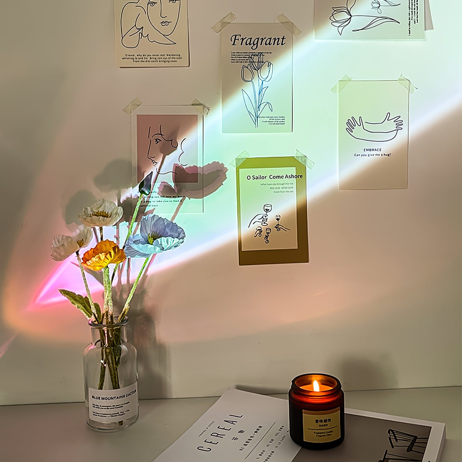 Jorar oval bordlampe