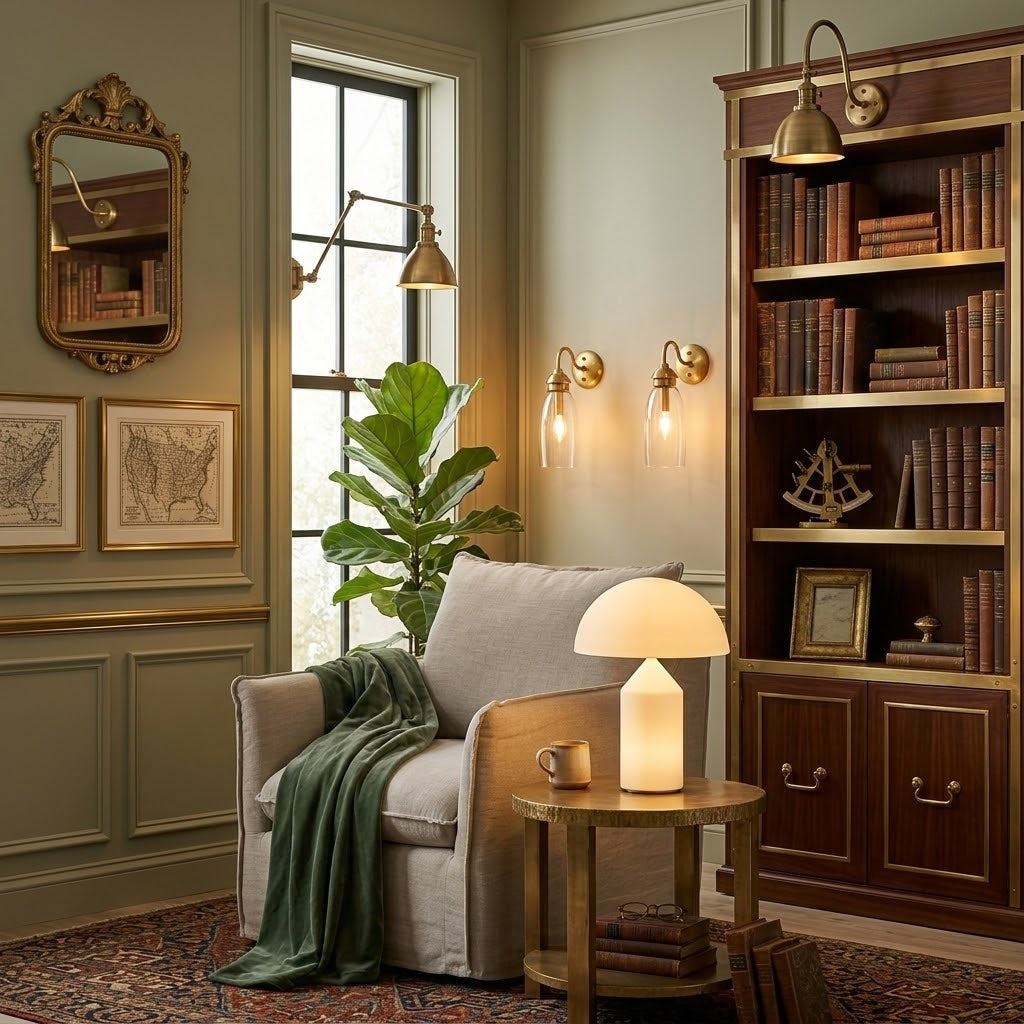 Tirene svampeformet bordlampe