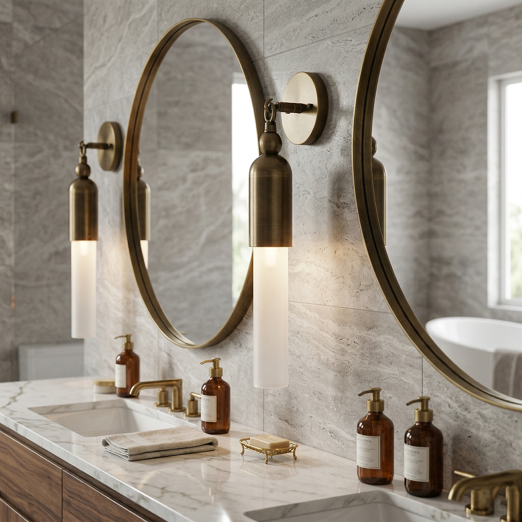 Veji rørformet væglampe