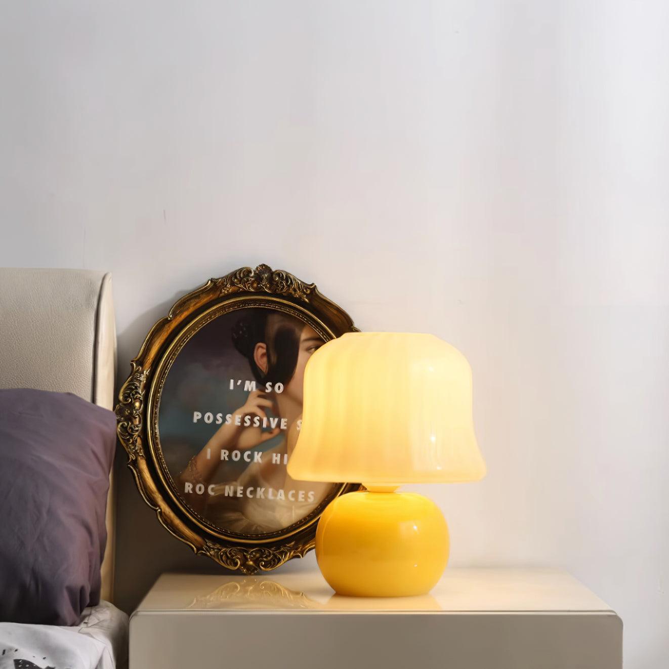 Sorense svampeformet bordlampe