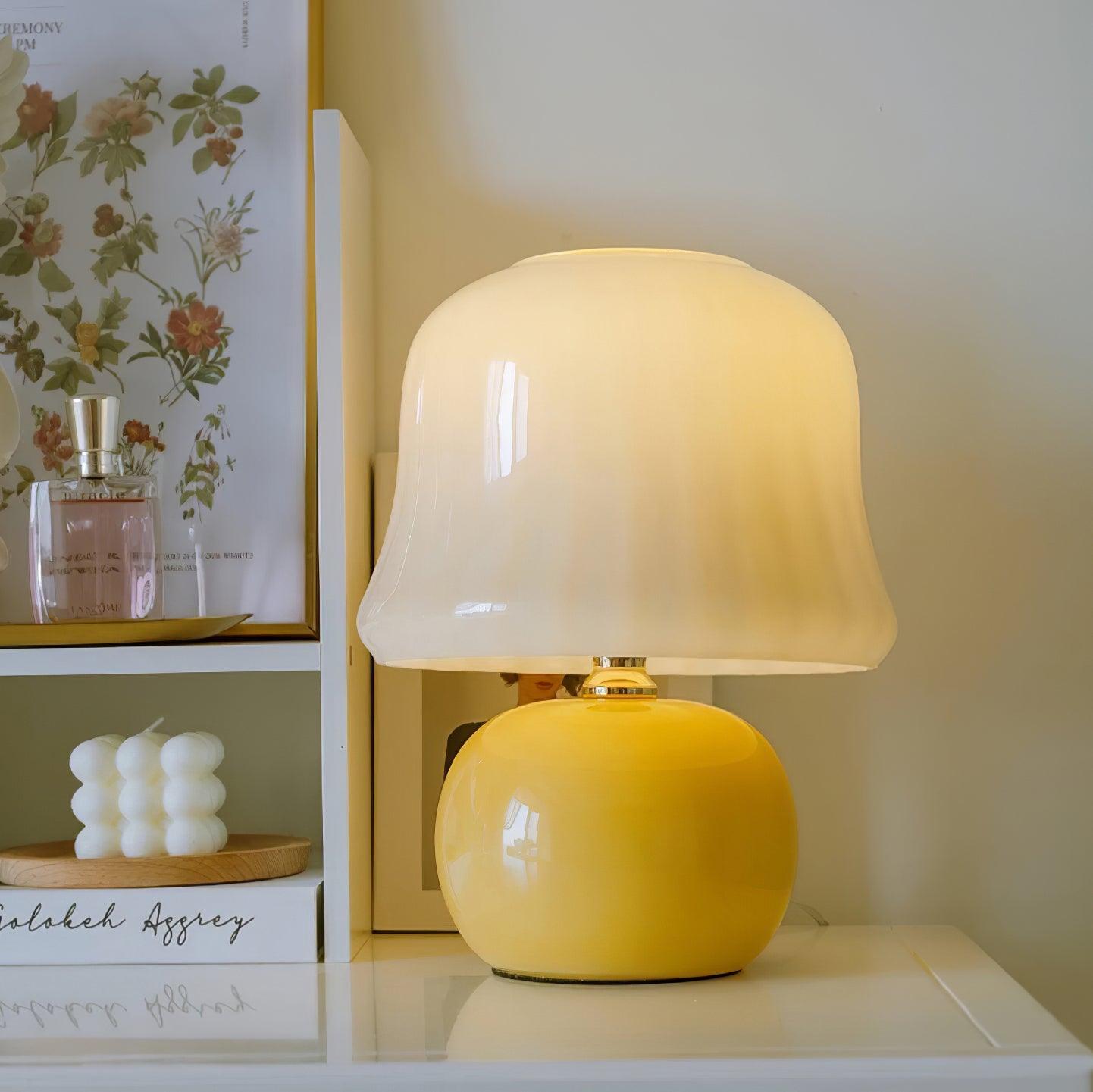 Sorense svampeformet bordlampe