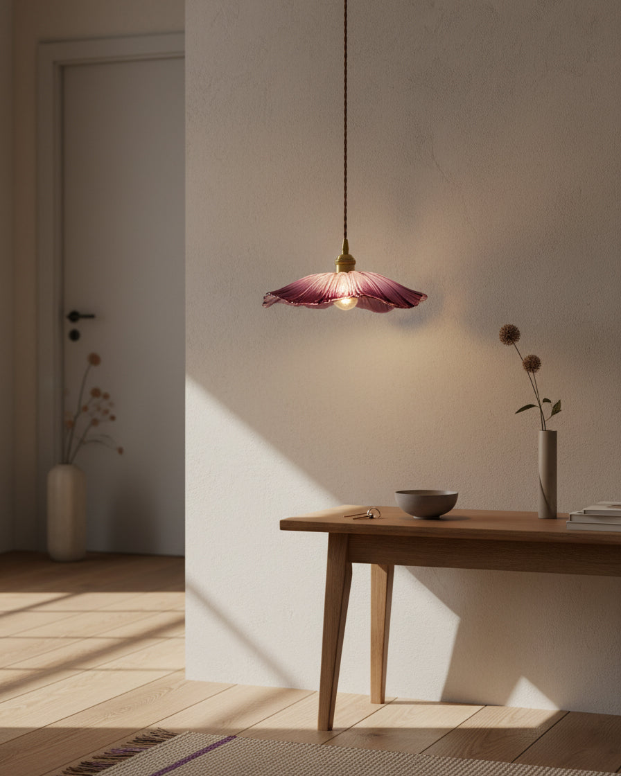 Larsmi blomsterformet pendellampe