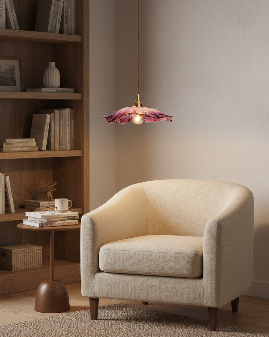 Larsmi blomsterformet pendellampe