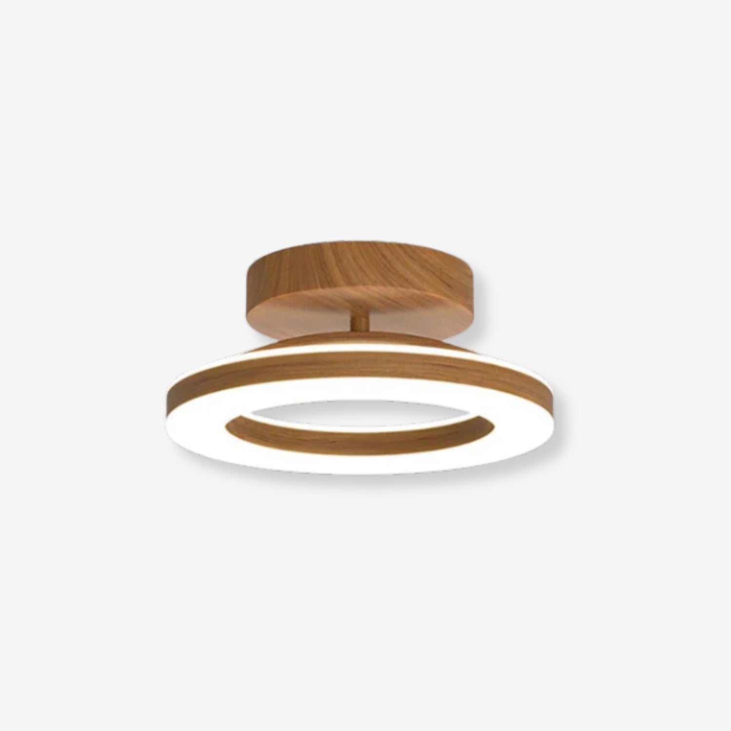Sivla rund loftlampe