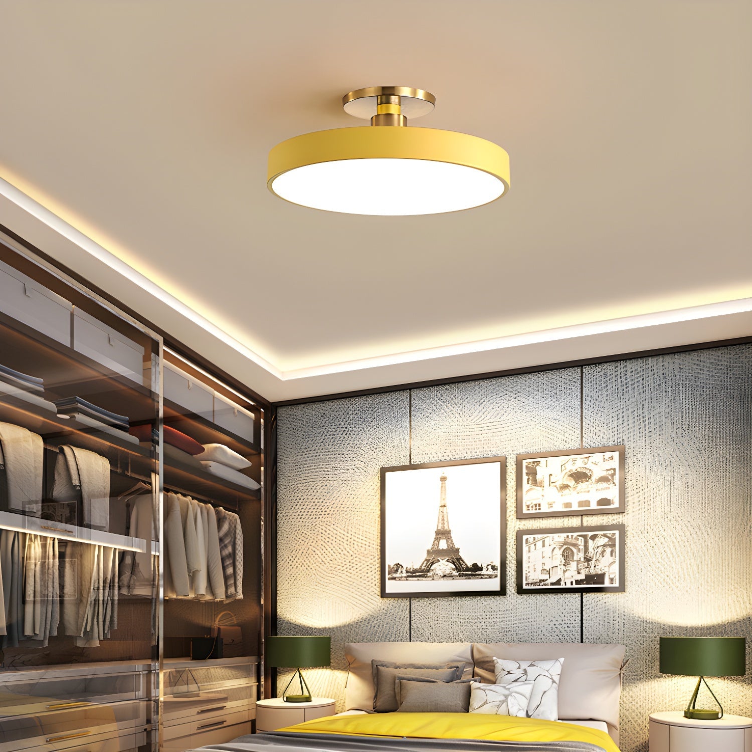 Ylamala rund loftlampe