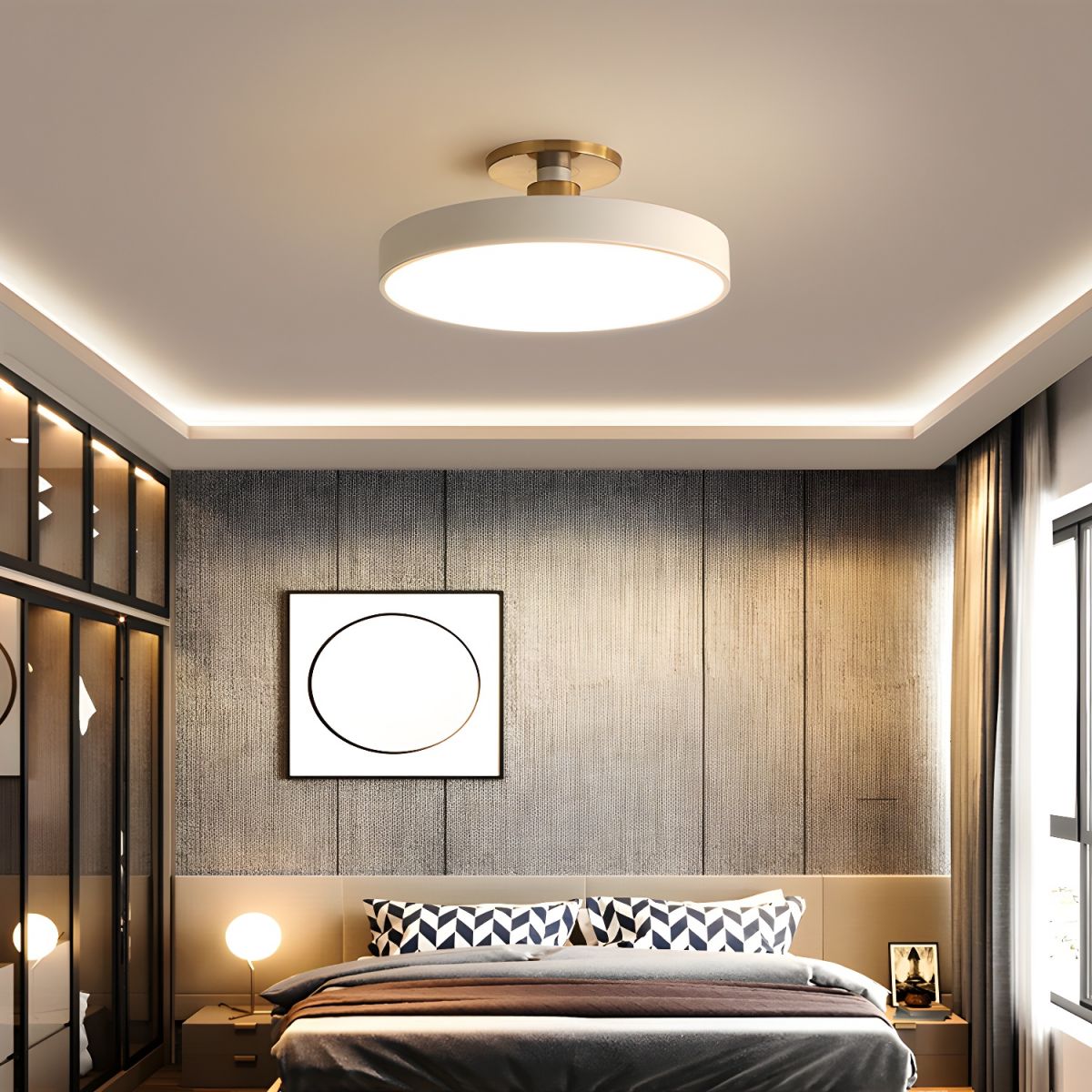 Ylamala rund loftlampe