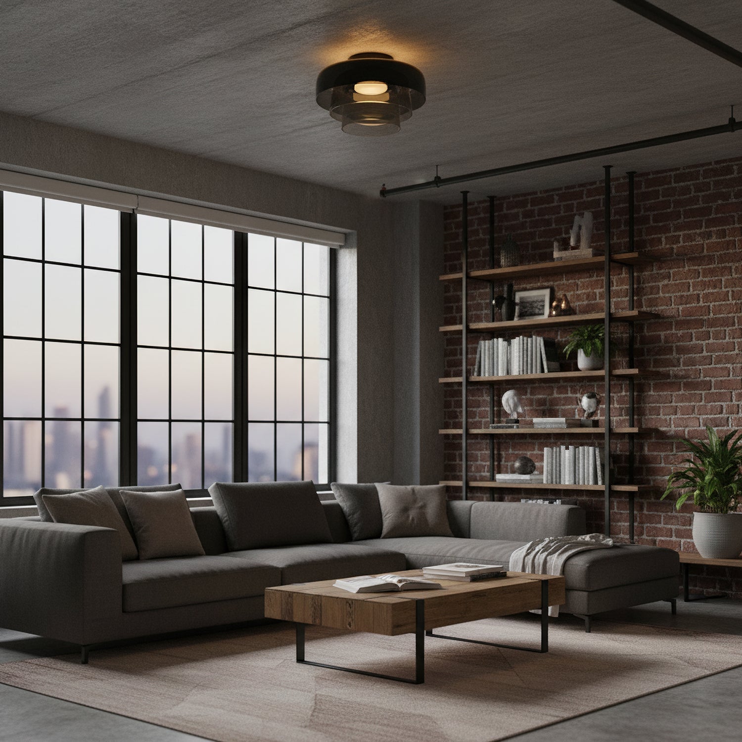 Halele rund loftlampe