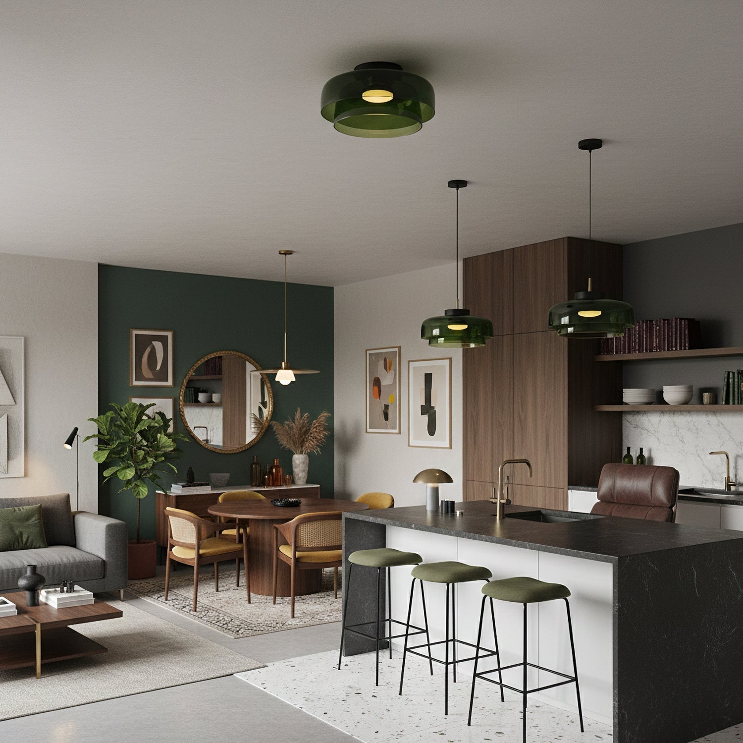 Halele rund loftlampe