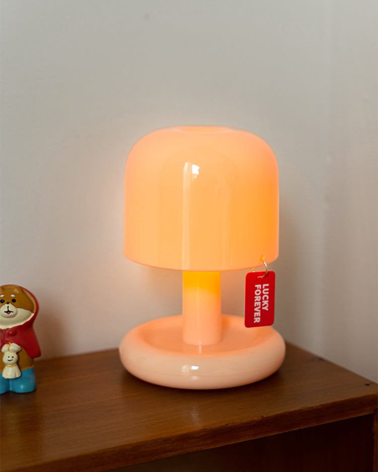 Tavlindal svampeformet bordlampe