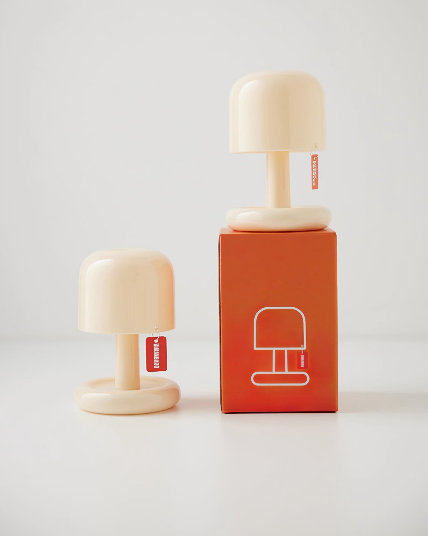 Tavlindal svampeformet bordlampe
