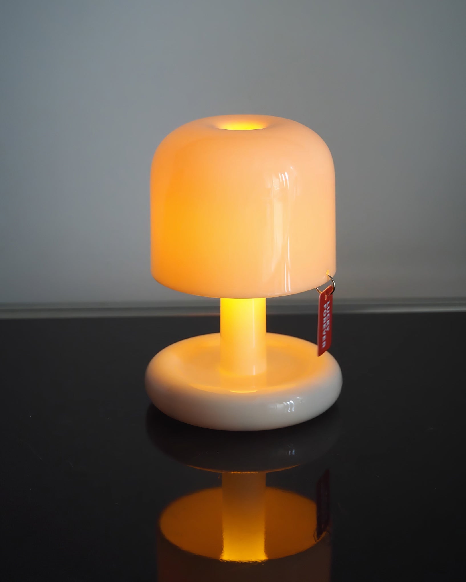 Tavlindal svampeformet bordlampe