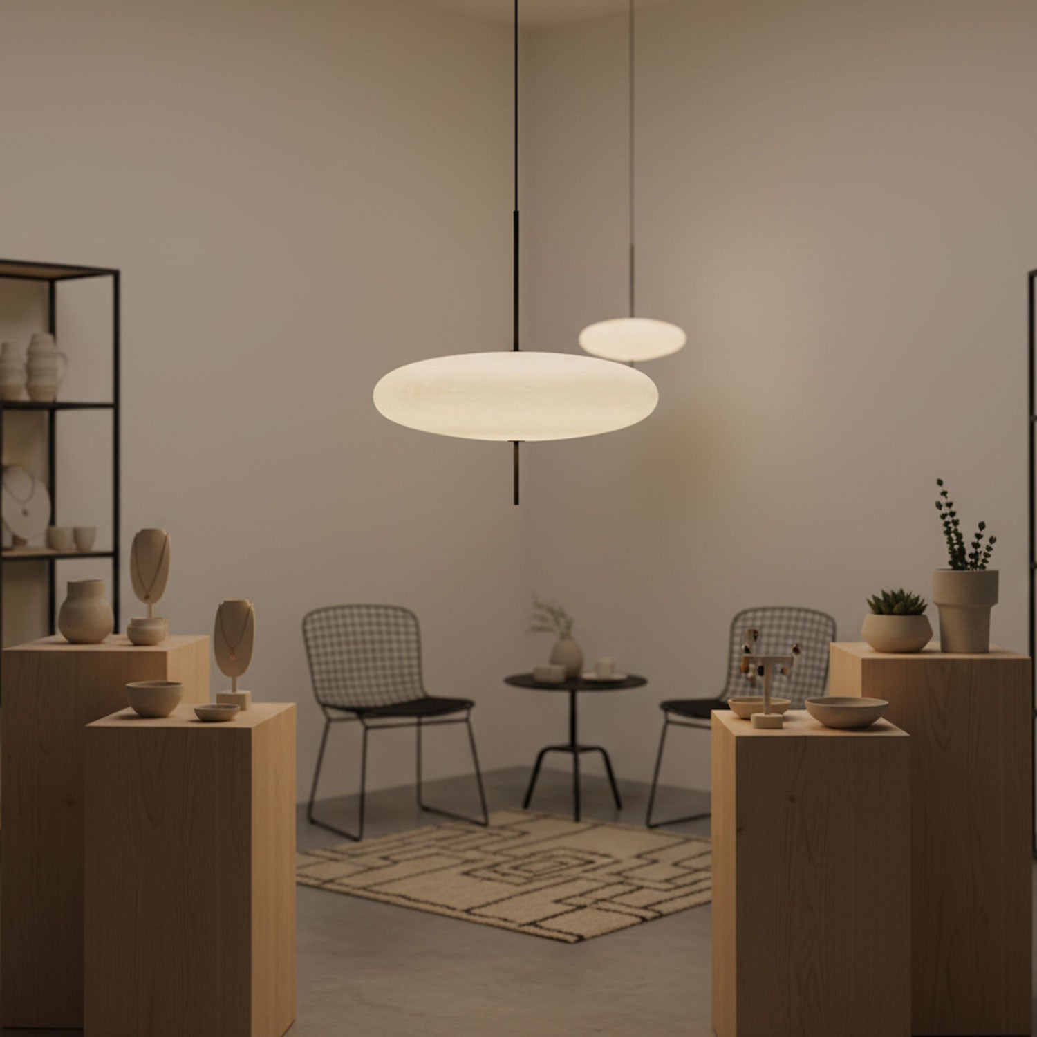 Emme minimalistisk pendellampe