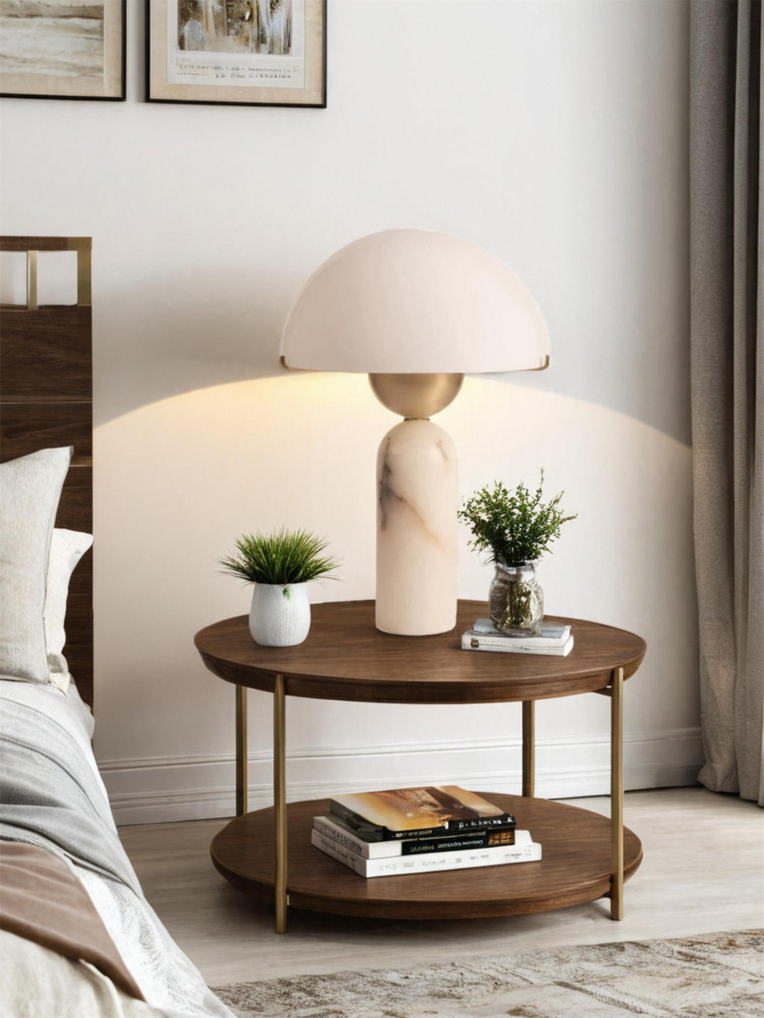 Lunena kugleformet bordlampe