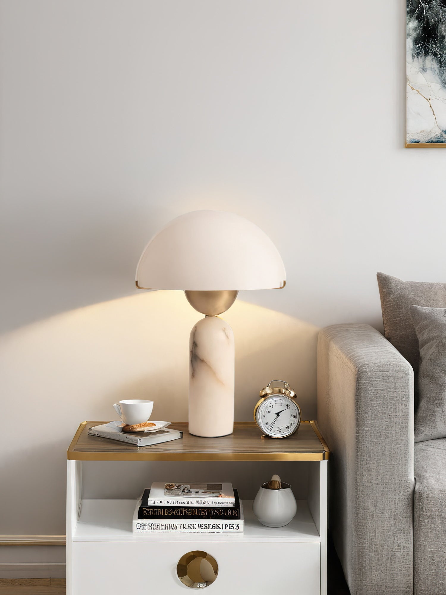 Lunena kugleformet bordlampe