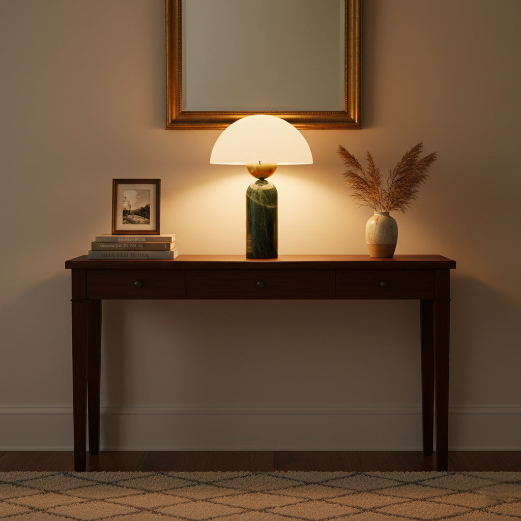 Lunena kugleformet bordlampe