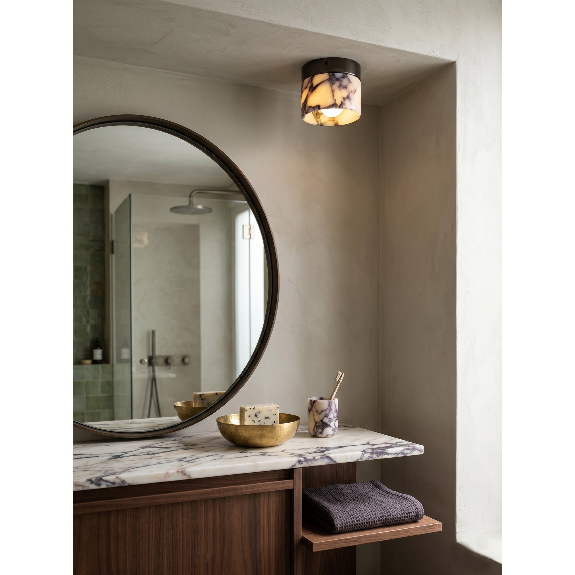 Zelri rund loftlampe