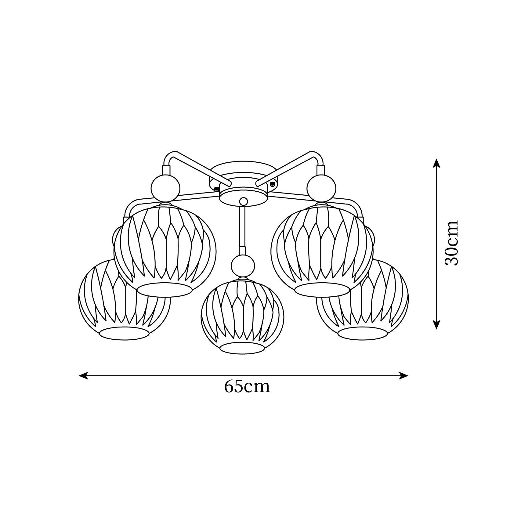 Blalolund udendørs loftlampe