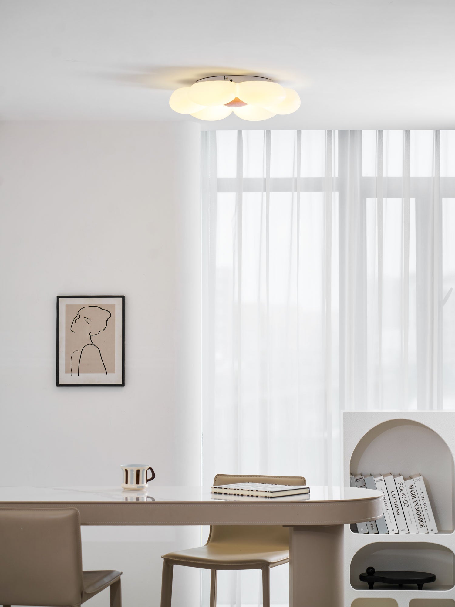 Dalseen blomsterformet loftlampe