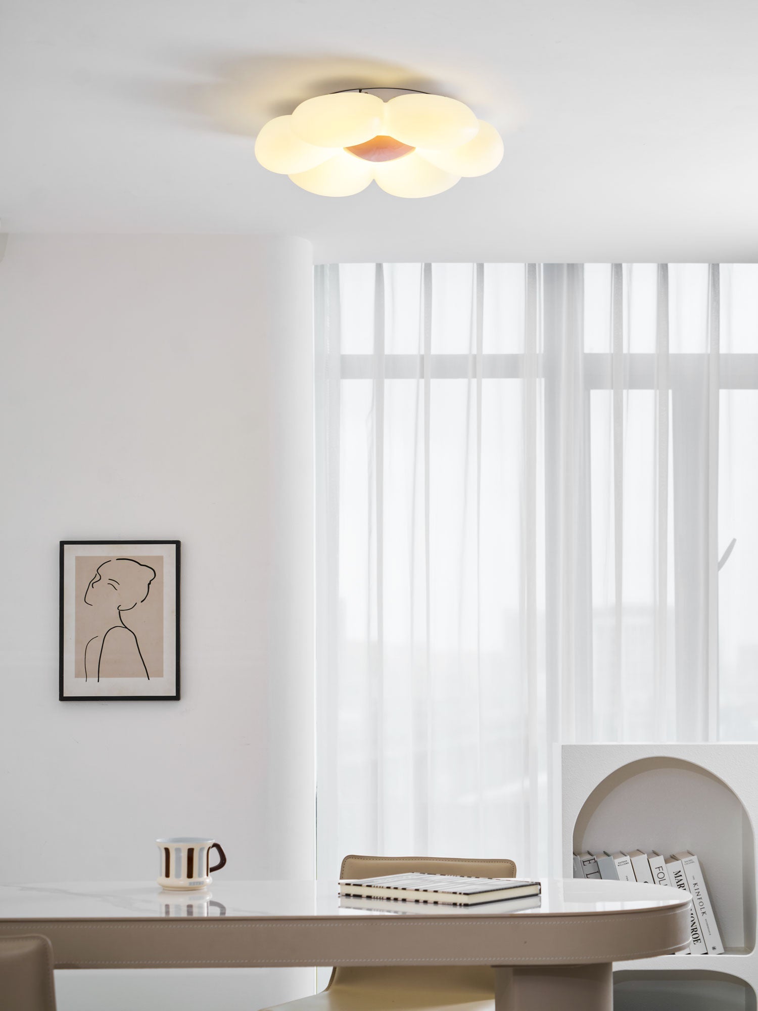 Dalseen blomsterformet loftlampe