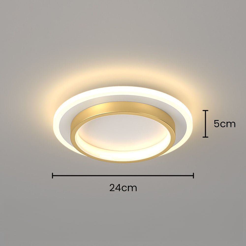 Sivirir rund loftlampe