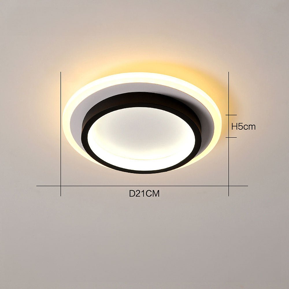 Sivirir rund loftlampe