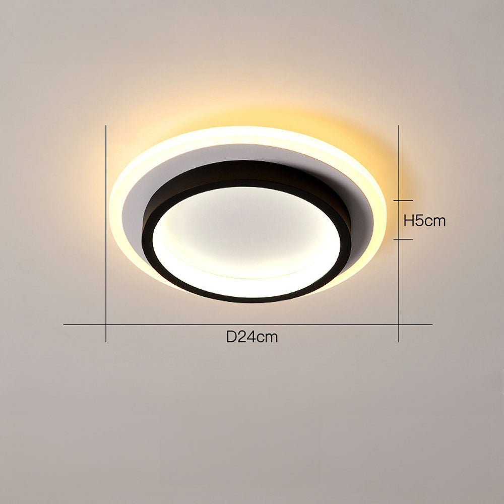 Sivirir rund loftlampe