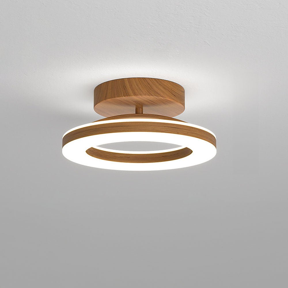 Sivla rund loftlampe
