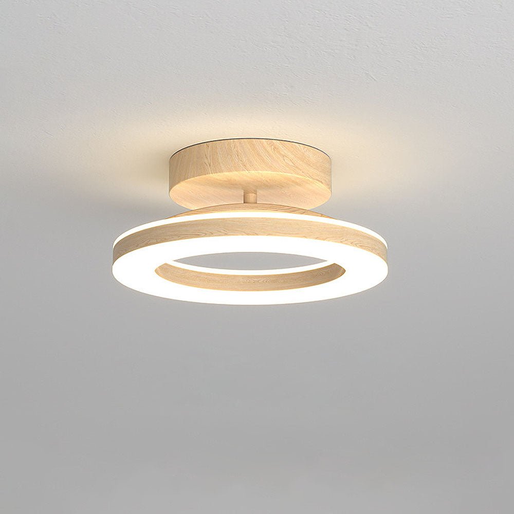 Sivla rund loftlampe