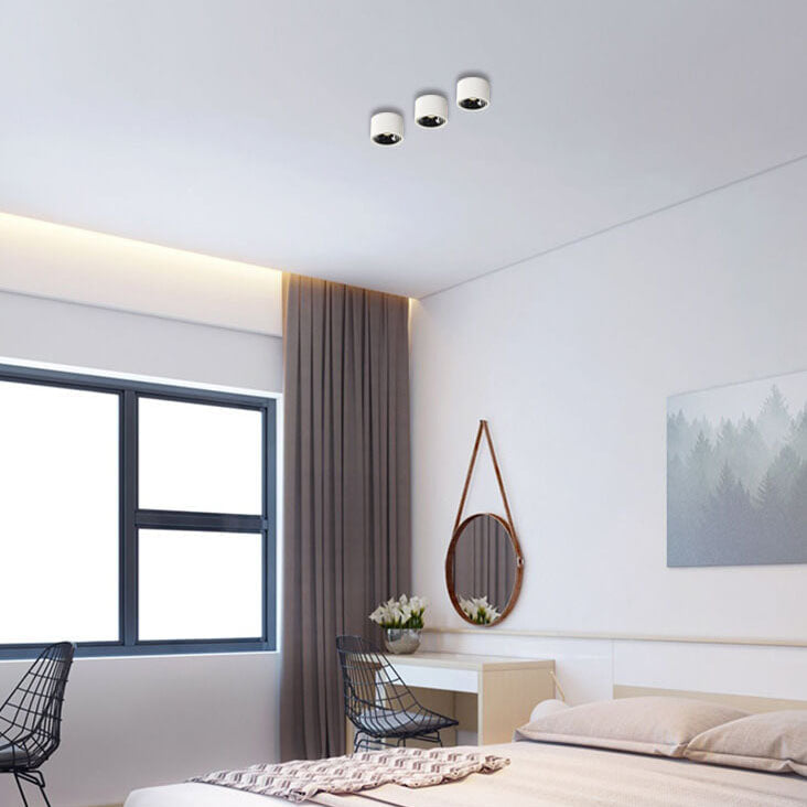 Leir rund loftlampe