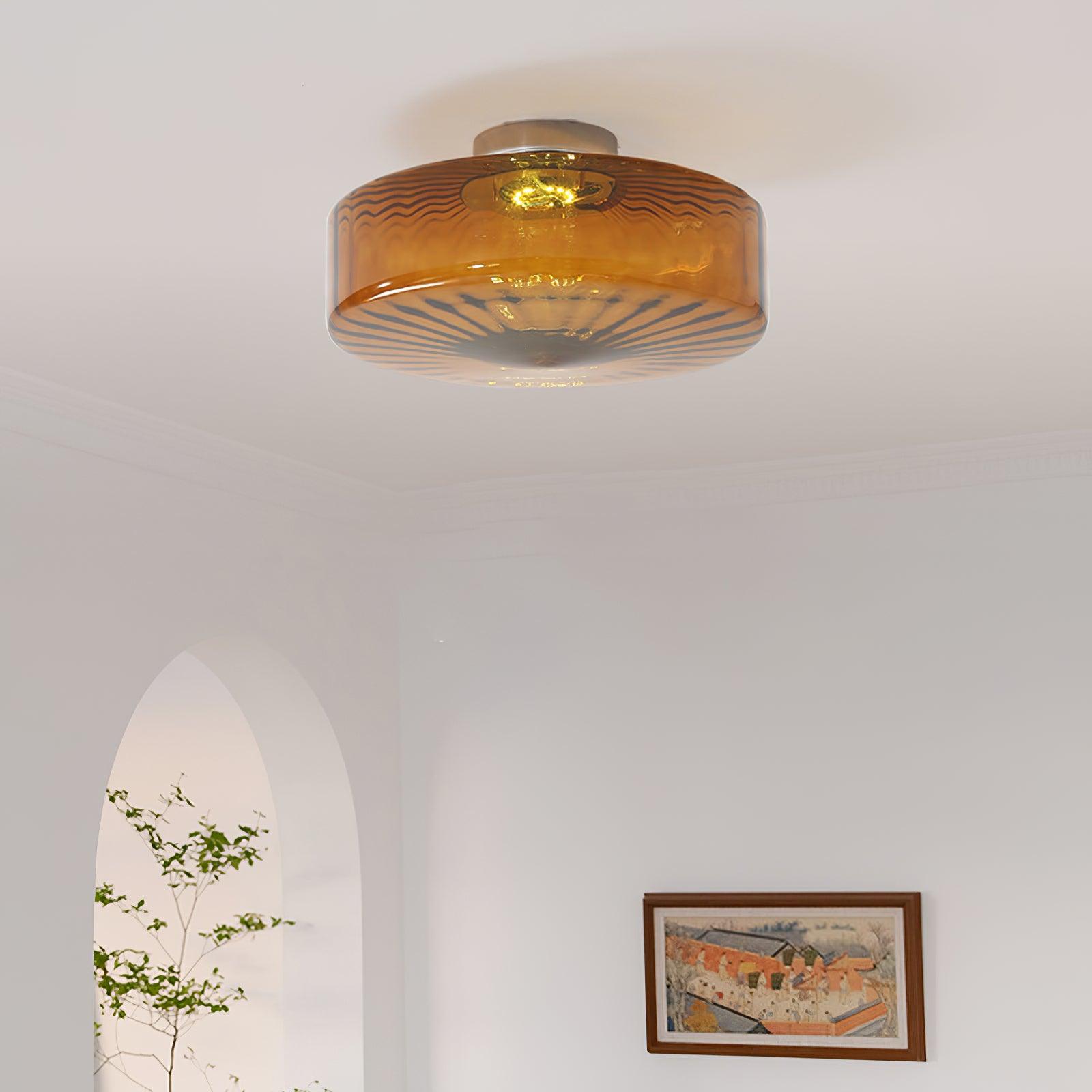 Paxmier rund udendørs loftlampe