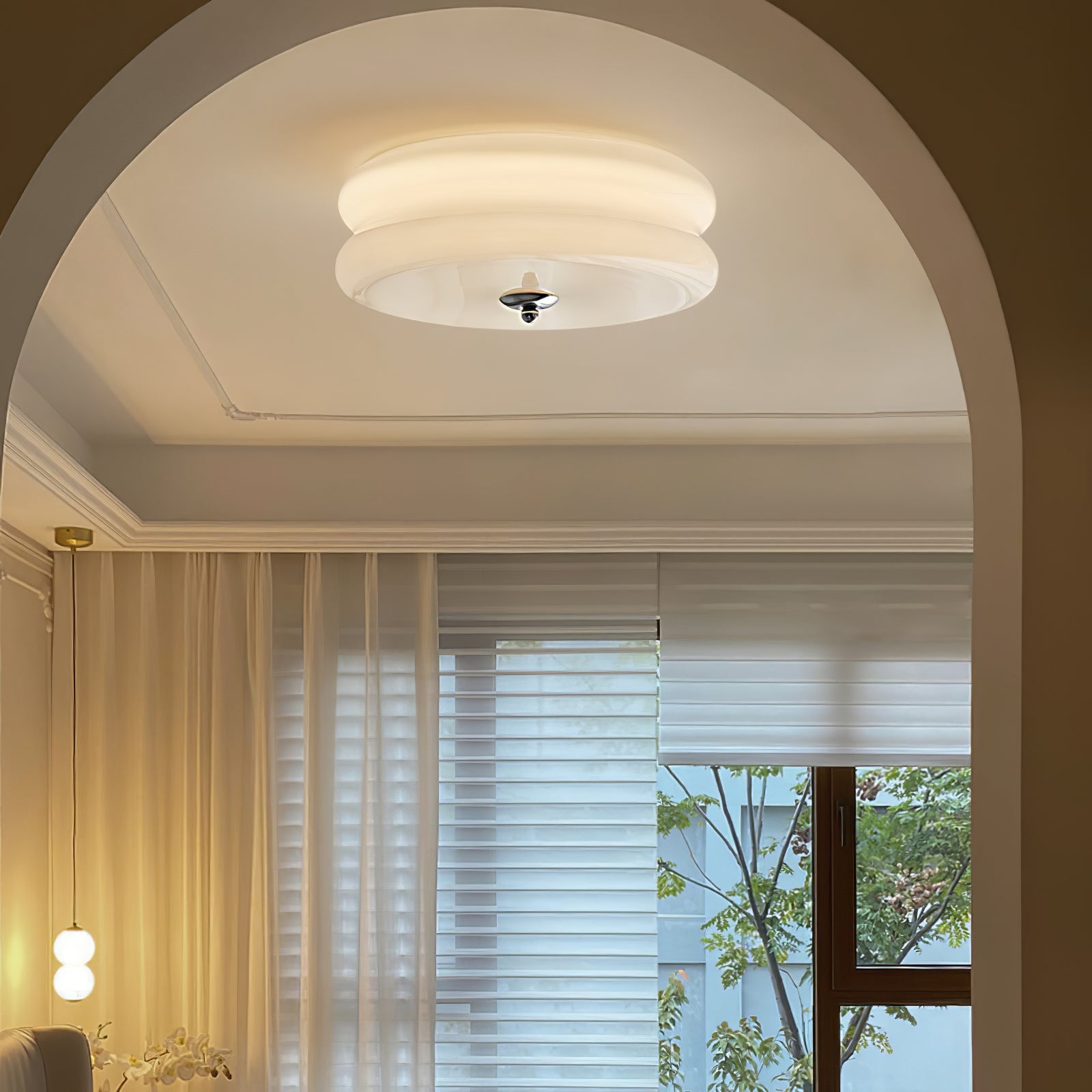 Marroon vintage loftlampe