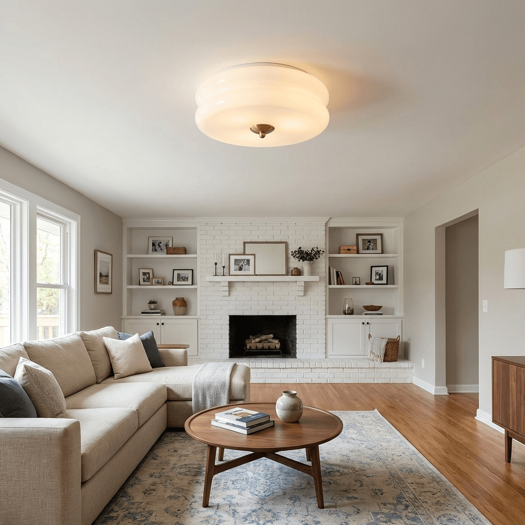 Marroon vintage loftlampe