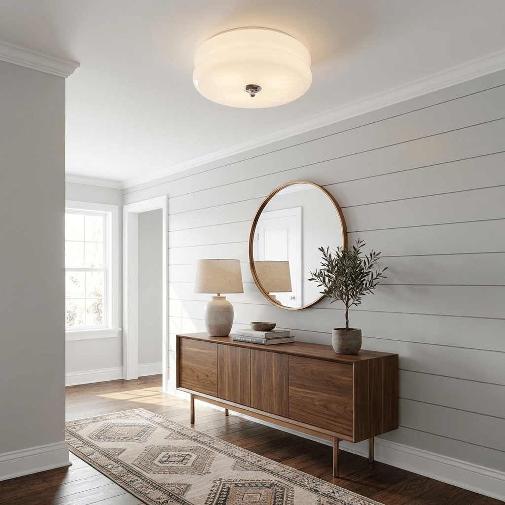 Marroon vintage loftlampe