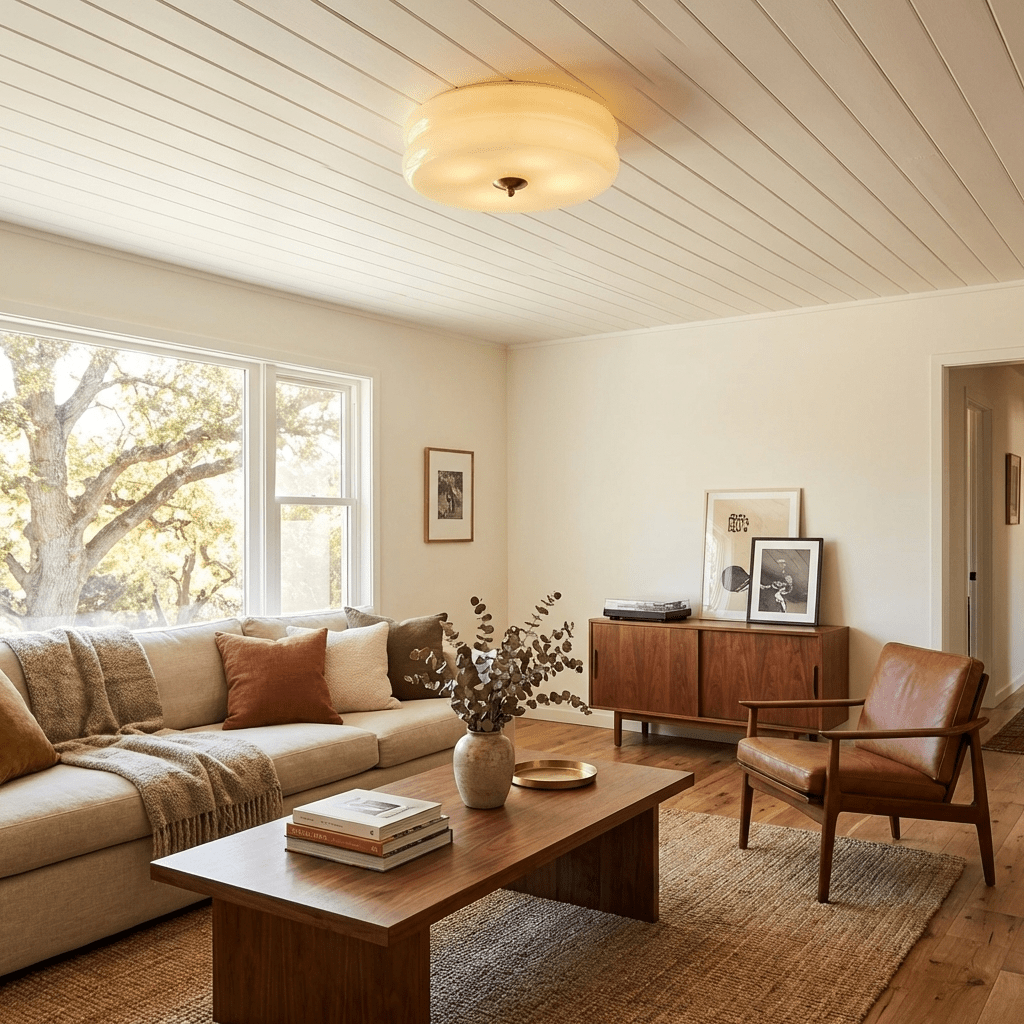 Marroon vintage loftlampe