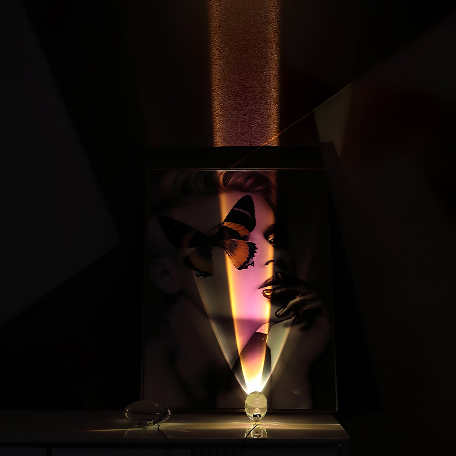 Jorar oval bordlampe