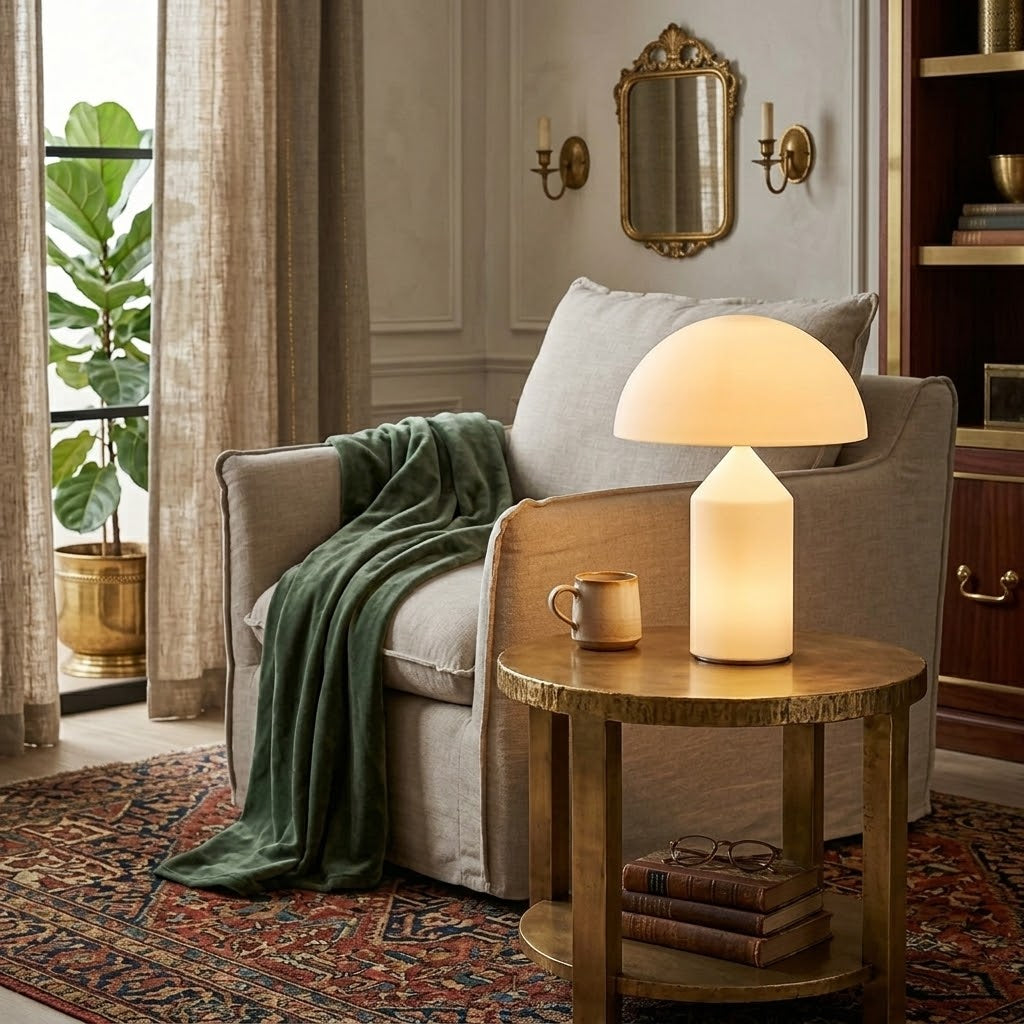 Tirene svampeformet bordlampe
