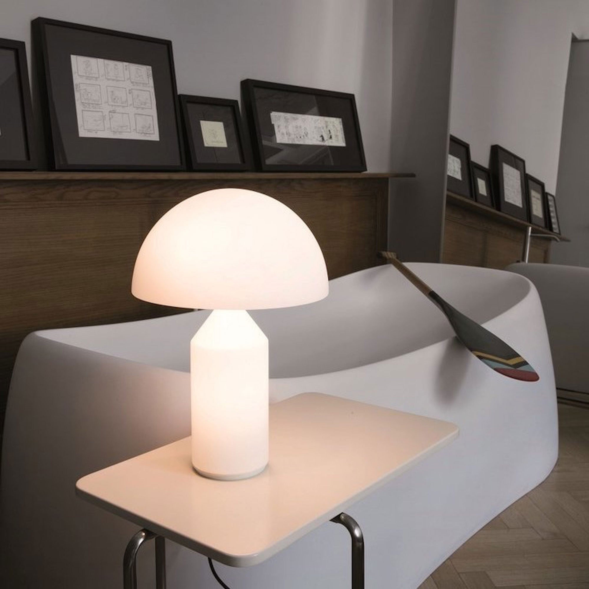 Tirene svampeformet bordlampe
