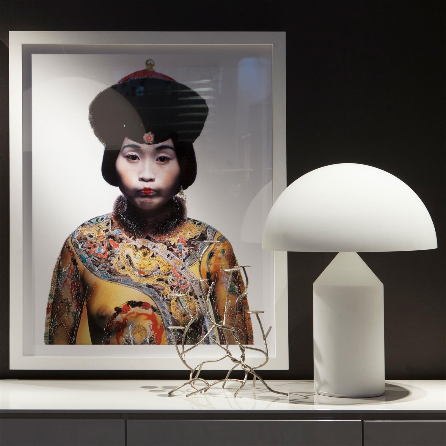 Tirene svampeformet bordlampe