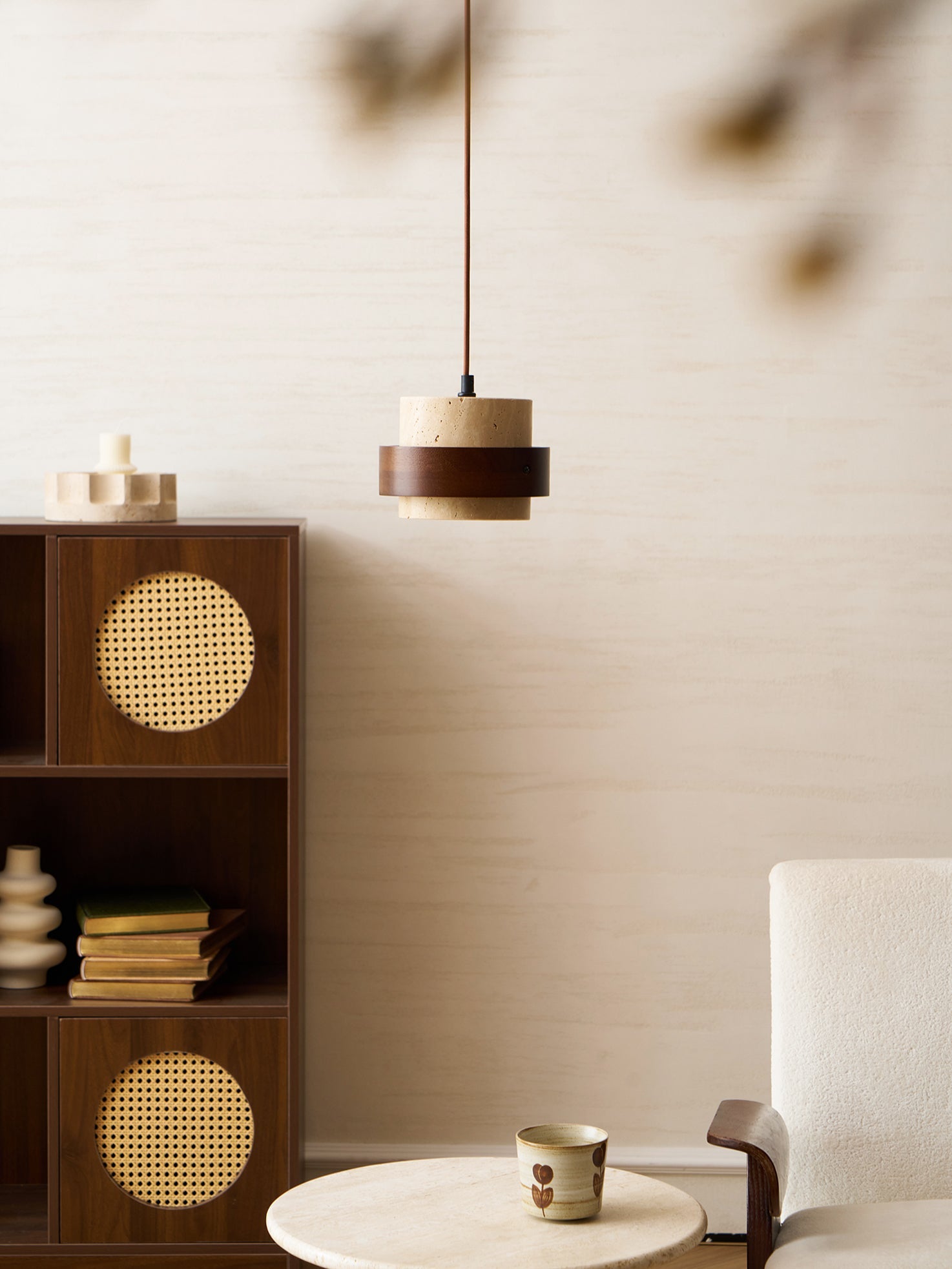 Sivme rørformet pendellampe