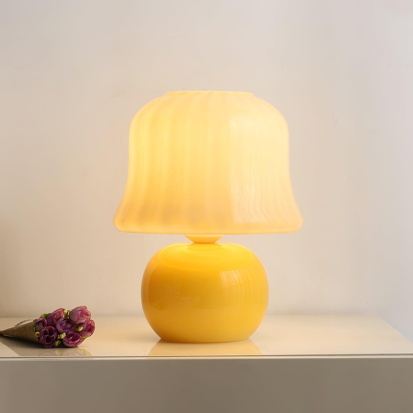 Sorense svampeformet bordlampe