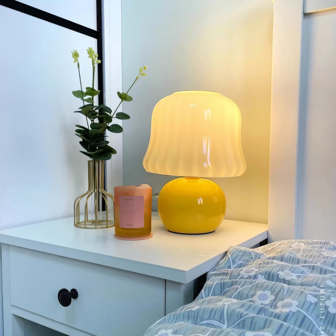 Sorense svampeformet bordlampe