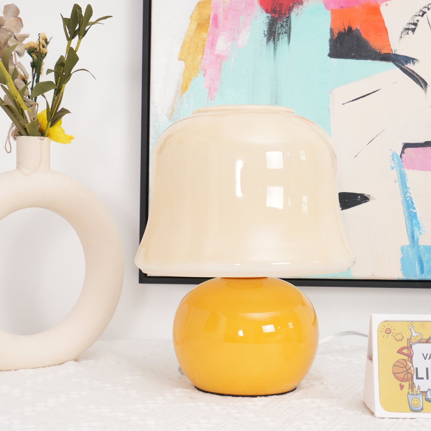 Sorense svampeformet bordlampe