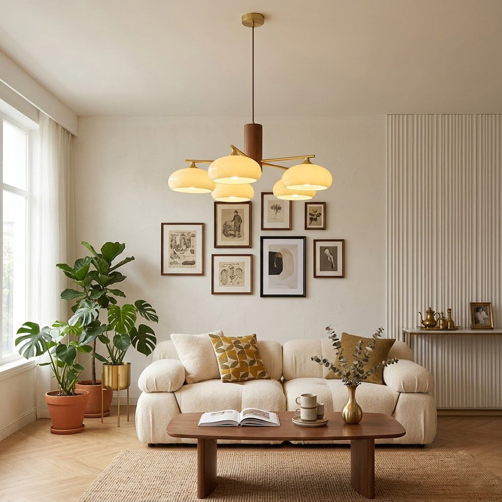 Miksale oval lysekrone