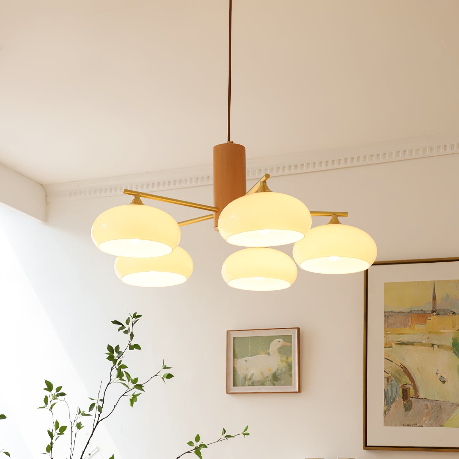 Miksale oval lysekrone