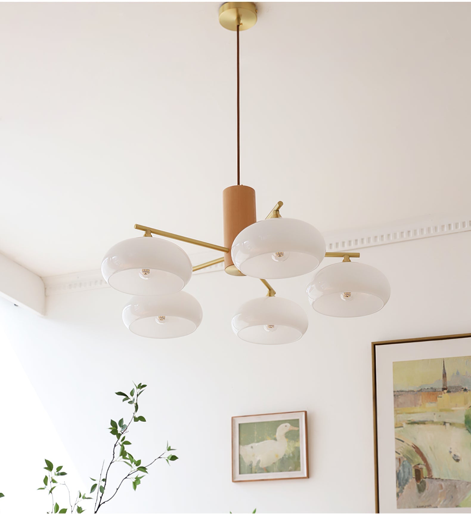 Miksale oval lysekrone