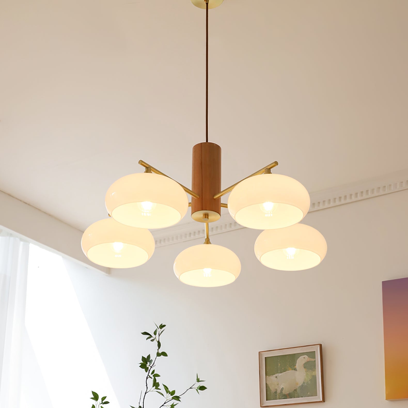 Miksale oval lysekrone