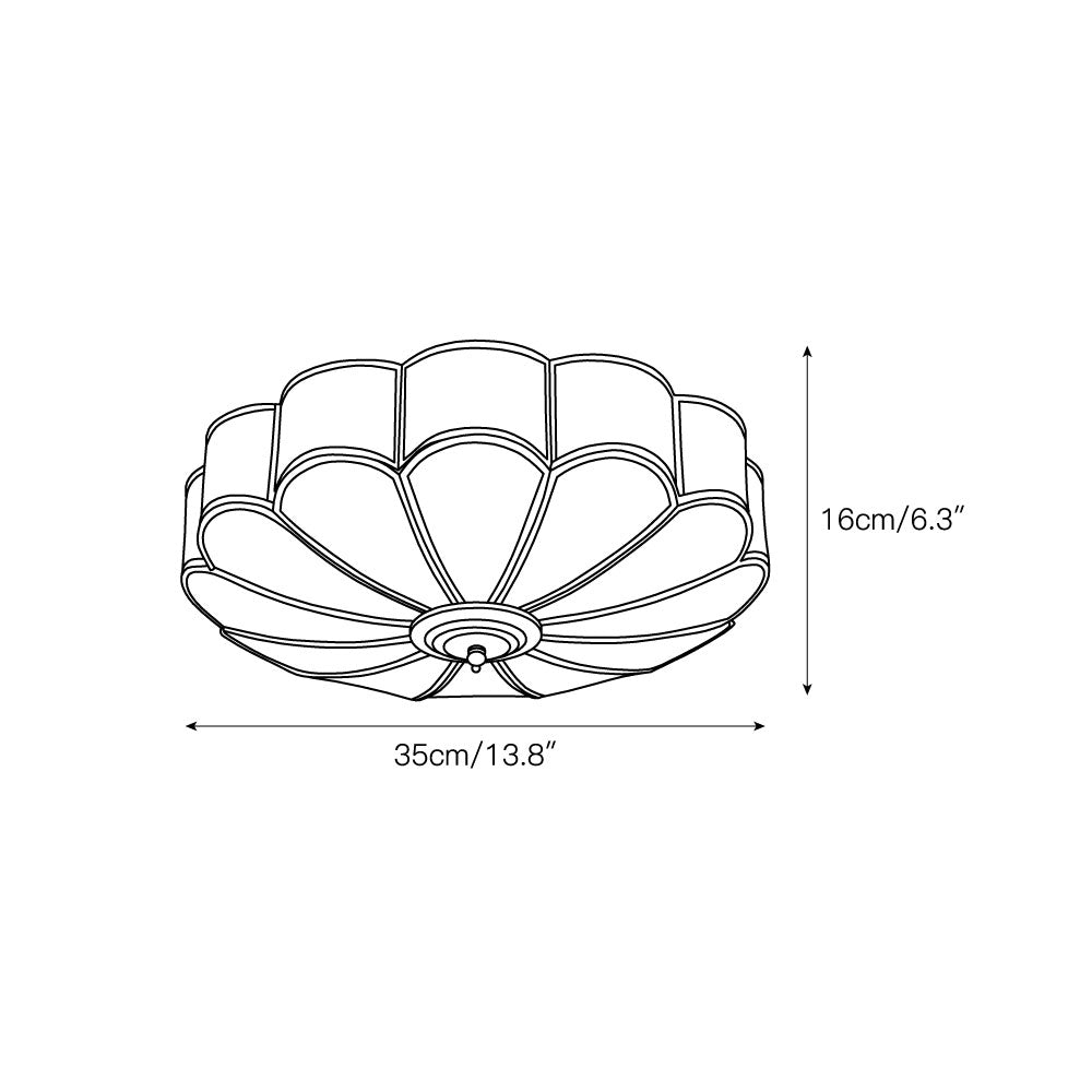 Asene blomsterformet loftlampe